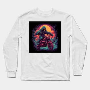 Epic Grim Reaper Motorcycle Long Sleeve T-Shirt